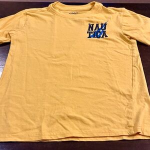 Kids size XL (7) NAUTICA logo tee.